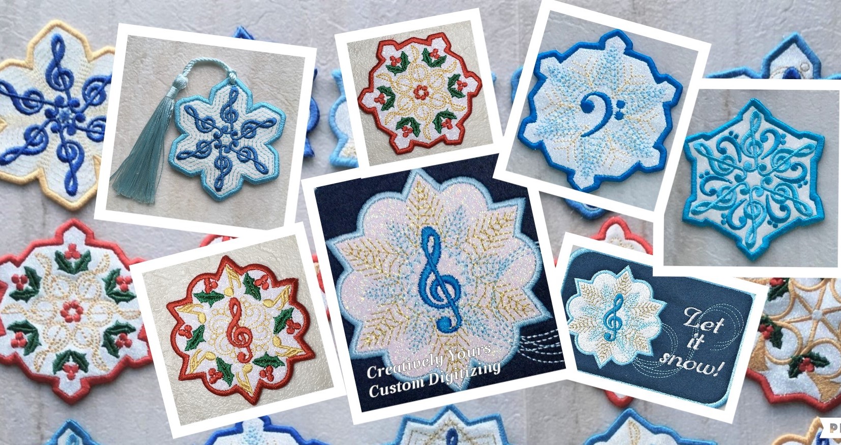 Collage of Snowflakes
